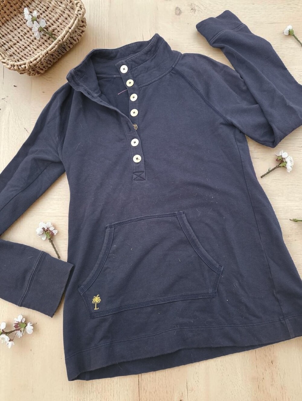 *1507 Lilly Pulitzer Captain popover sweatshirt pullover women S